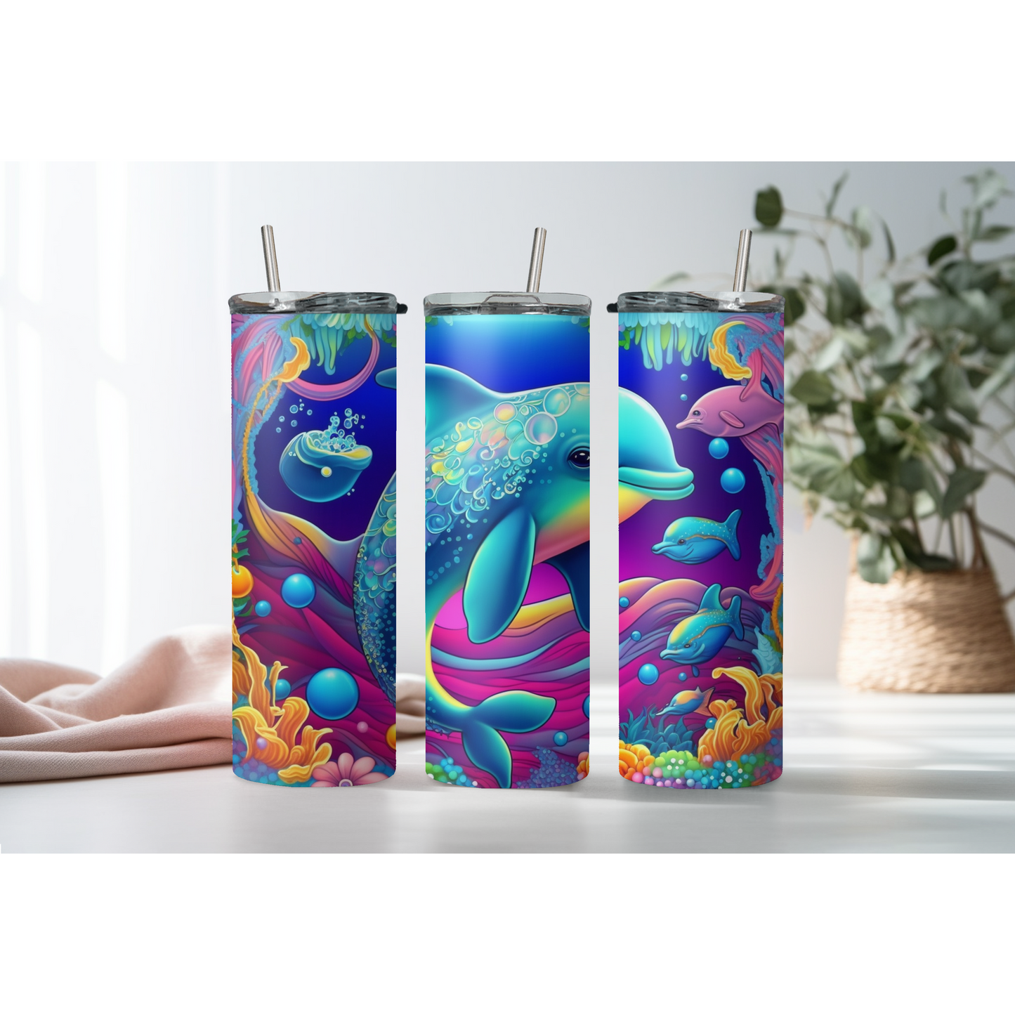 Personalized Dolphin Tumbler