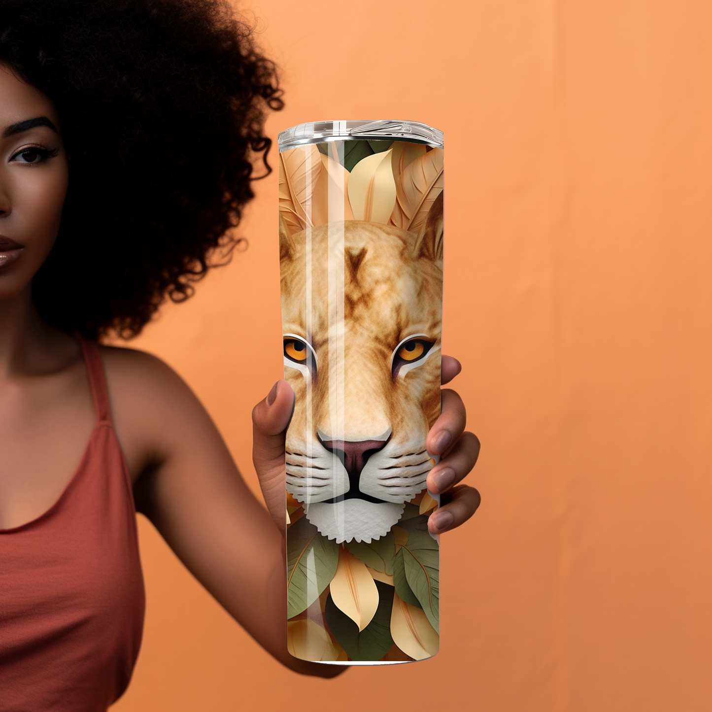 20 oz Personalized Lioness Tumbler